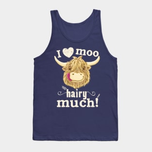 Scottish Highland Cow Loves You! Tank Top